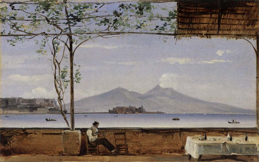 Johann Jakob Ulrich Seaside Terrace near Naples